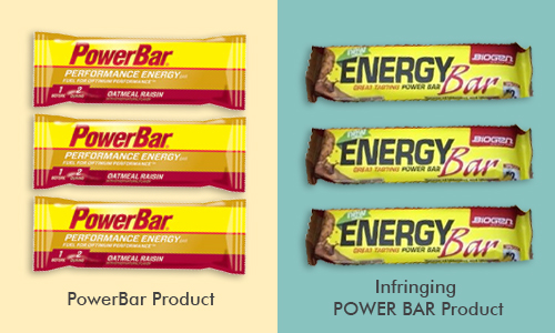 PowerBar product versus competitor product