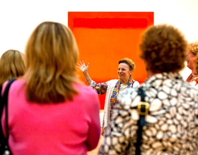 Docent-led tour through the new museum wing
