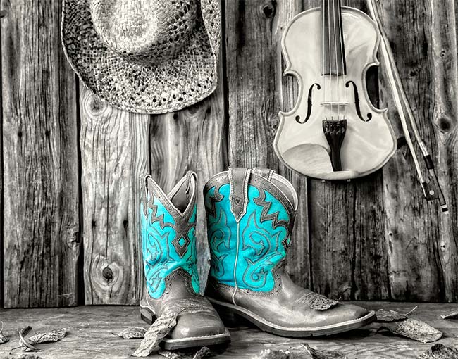 fiddle and boots